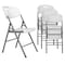Regency Trestle Series Rectangular Blow Mold Folding Chair, 4PK 4200WH4PK - alternate 1