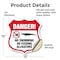 Signmission Alligator Warning Shield Sign Danger! No, 12 Inch X 12 Inch, Vinyl Decal SHI-D-12-356 - alternate 4