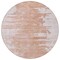 Homeroots 8' Terra Cotta Salmon And Copper Round Abstract Washable Indoor Outdoor Area Rug 582454 - alternate 5