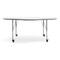 Flash Furniture Commercial Adjustable Height Flower Activity Table with Locking Casters-White XU-A60-FLR-WHT-T-P-CAS-GG - alternate 5