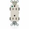 Leviton Straight Blade Receptacle, 5-15R, 15 A, 125V AC, Flush Mount, Self-Grounded M1626-HGT - alternate 1