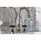 Kingston Brass Widespread Bathroom Faucet with Brass Pop-Up, Polished Nickel KS2986PKX - alternate 2