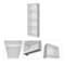 Homeroots 71" White Wood Four Tier Bookcase 546190 - alternate 1