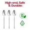 Smarty Had A Party Shiny Silver Moderno Disposable Plastic Dinner Spoons, 240PK 9340-SSP-CASE - alternate 5