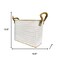 Homeroots Set of Two White Metal Basket, 2PK 636142 - alternate 4