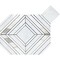 Apollo Tile Serena 9x11 White Gray Calacatta Gold, Thassos Mosaic Framed Diamond Wall and Floor Tile, 5PK APLTSC88S12A - alternate 1