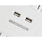 Monoprice Outlet Strip, Surge, USB, 5-15R, 5-15P, 6 ft., White 9203 - alternate 2