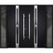 Vdomdoors Steel Double Doors Deux 1755 Black Enamel 2 Sidelight Exterior Windows Stainless Inserts Single Mod DEUX1755DEXD-BLK-RH-W14+72+14 x H80 - alternate 3