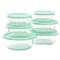 Martha Stewart 12 Piece Glass Storage Container Set with Plastic Lids in Mint 120088.12R - alternate 1