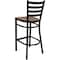 Flash Furniture Restaurant Stool, Ladder Back, Chy Seat XU-DG697BLAD-BAR-CHYW-GG - alternate 4