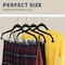 Lifemaster Velvet Skirt Hangers, Adjustable Clips, 360 Deg Swivel Hook, Non-Slip, Holds 10 lbs, Green, 10PK LMVSH10GN - alternate 5