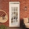 Vdomdoors Front Exterior Prehung Metal-Plastic Door Clear Glass / MANUX 8355 White Silk / Office Commercial a MANUX8355EXD-WS-W36xH80+14-RH-I - alternate 3