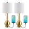 Jonathan Y Tyler 24" Modern Classic Gourd Iron LED Table Lamp w/Pull-Chain w/Dual USB Charging Port, Brass, 2PK JYL1127C-SET2 - alternate 4