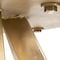 Homeroots 48" White And Gold Rounded Marble And Metal Pedestal Base Dining Table 380467 - alternate 4