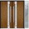 Vdomdoors Steel Double Doors Deux 1713 Natural Oak White Sidelight Exterior Window Stainless Inserts Double M DEUX1713DEXD-OAKW-RH-W72+16 x H80 - alternate 1