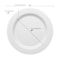 Smarty Had A Party White Pearl String Round Disposable Plastic Dinnerware Value Set, 240PK 8870-WHVP-CASE - alternate 7