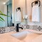 Homeroots 12" X 12" Light Brown and White Mosaic Peel and Stick Removable Tiles 556431 - alternate 3