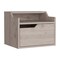 Homeroots 13" Gray Wood One Drawer Floating Nightstand 546199 - alternate 4