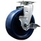 Service Caster 6 Inch Solid Polyurethane Swivel Caster with Roller Bearing and Brake SCC SCC-20S620-SPUR-TLB - alternate 1