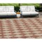 Homeroots 8' X 10' Orange And Copper Geometric Washable Indoor Outdoor Area Rug 577082 - alternate 1