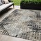 Homeroots 5' X 8' Black And Ivory Geometric Washable Indoor Outdoor Area Rug 631988 - alternate 1