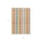 Homeroots 9' X 12' Peach Ivory And Orange Plaid Washable Indoor Outdoor Area Rug 613985 - alternate 5