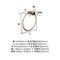 Amerock Monument Golden Champagne Contemporary 6-1/2 in 165 mm Length Towel Ring BH36082BBZ - alternate 3