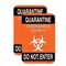 Signmission Quarantine Do Not Enter 2, 18 X 24 2 Signs, Heavy Gauge Aluminum, 2PK A-1824-2PACK-25577 - alternate 1
