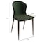 Leisuremod Mosaic Collection Modern Dining Chair in Olive Green Fabric, 2PK MC44OG2 - alternate 3