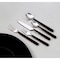 Homeroots Matte Black Stainless Steel Five Piece Hand Forged Place Setting 568257 - alternate 1
