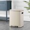 Happimess Marco Rectangular 10.6-Gallon Double Bucket Trash Can with Soft-Close Lid, Limestone Beige HPM1005F - alternate 4