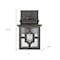 Homeroots Antique Bronze Outdoor Lantern Wall Light 398494 - alternate 4