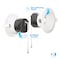 Infibrite 4 In 12W 5CCT Color Selectable LED Recessed Downlight, 1200 Lumens, Triac Dimmable IB-023-8-12W-WH - alternate 4