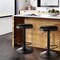 Elama 2 Piece Backless Adjustable Fabric Bar Stool in Black with Black Base ELM-7229-BLK - alternate 5