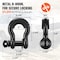 Vevor Winch Recovery Kit Tow Strap Shackle Emergency Kit 3" x 30' 30000 lbs 5PCS, 5PK JPJYG1650417562562060000 - alternate 2