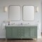 James Martin Vanities Chicago 72 in. Double Vanity, Smokey Celadon, w/ 3 CM Victorian Silver Silestone Top 503-V72-SC-3VSL - alternate 4