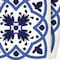 Homeroots 4" X 4" Blue And White Mosaic Peel And Stick Removable Tiles 399825 - alternate 3