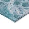 Homeroots 5' X 8' Teal Blue And Ivory Abstract Washable Indoor Outdoor Area Rug 618323 - alternate 3