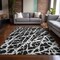 Homeroots 8' X 10' Black and White Abstract Washable Non Skid Indoor Outdoor Area Rug 559241 - alternate 7
