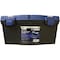 Vulcan Tool Box, 17-7/8 in L x 8-3/4 in W x 6-1/2 in H, Plastic, Black/Blue, 7-Compartment 320100 - alternate 2