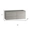 Homeroots 48" Natural Wood Freestanding Bathroom Vanity With White Sink And Two Drawers 627408 - alternate 2