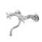 Kingston Brass Double-Handle Wall Mount Bathroom Faucet, Polished Chrome KS2111PX - alternate 1