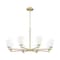 Z-Lite Oren 8-Light Chandelier, 42 in W, Modern Gold 7004-8MGLD - alternate 2