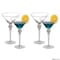 Dinewares 4 Piece Premium Clear Stem Crystal Martini Glasses with Gold Rim and Diamond-like QI004760.SI.4 - alternate 1