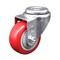 Service Caster 3.5 Inch SS Red Polyurethane Wheel Swivel Bolt Hole Caster SCC-SSBH20S3514-PPUB-RED - alternate 1