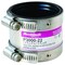 Fernco Transition Coupling, 2 in, PVC, SCH 40 Schedule, 4.3 psi Pressure P3000-22 - alternate 2