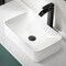 Anzzi Aria Series 22 in. Ceramic Rectangular Vessel Bathroom Sink Basin in White LS-AZ924 - alternate 3