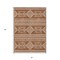 Homeroots 3' X 5' Orange And Ivory Southwestern Washable Indoor Outdoor Area Rug 593708 - alternate 4