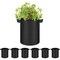 Healsmart 1 Gallon Nonwoven Grow Bags, Aeration Fabric Pots with Handles, Black, 6PK GLGROWBAG1X6LITEBLK - alternate 1