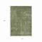 Homeroots 10' X 14' Green And Silver Medallion Washable Indoor Outdoor Area Rug 616435 - alternate 3